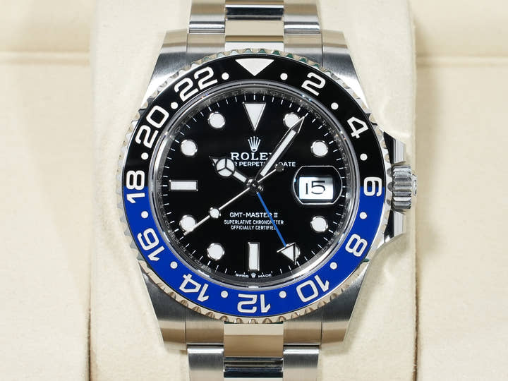 ロレックス GMTマスターII Ref.126710BLNR ステンレススチール ブラック文字盤 オイスターブレスレット 未使用 nd4vtyf9