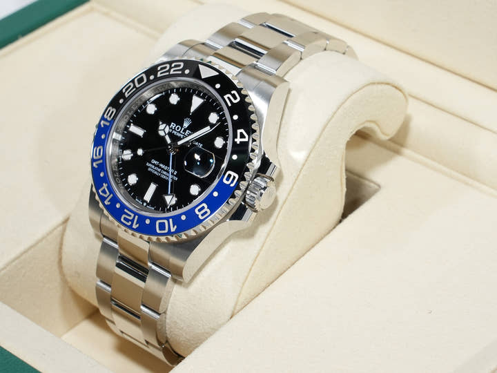 ロレックス GMTマスターII Ref.126710BLNR ステンレススチール ブラック文字盤 オイスターブレスレット 未使用 nd4vtyf9