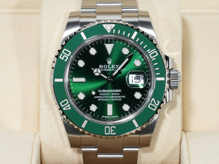 ロレックス サブマリーナー デイト Ref.116610LV ステンレススチール グリーン文字盤 未使用 9ddm38vp