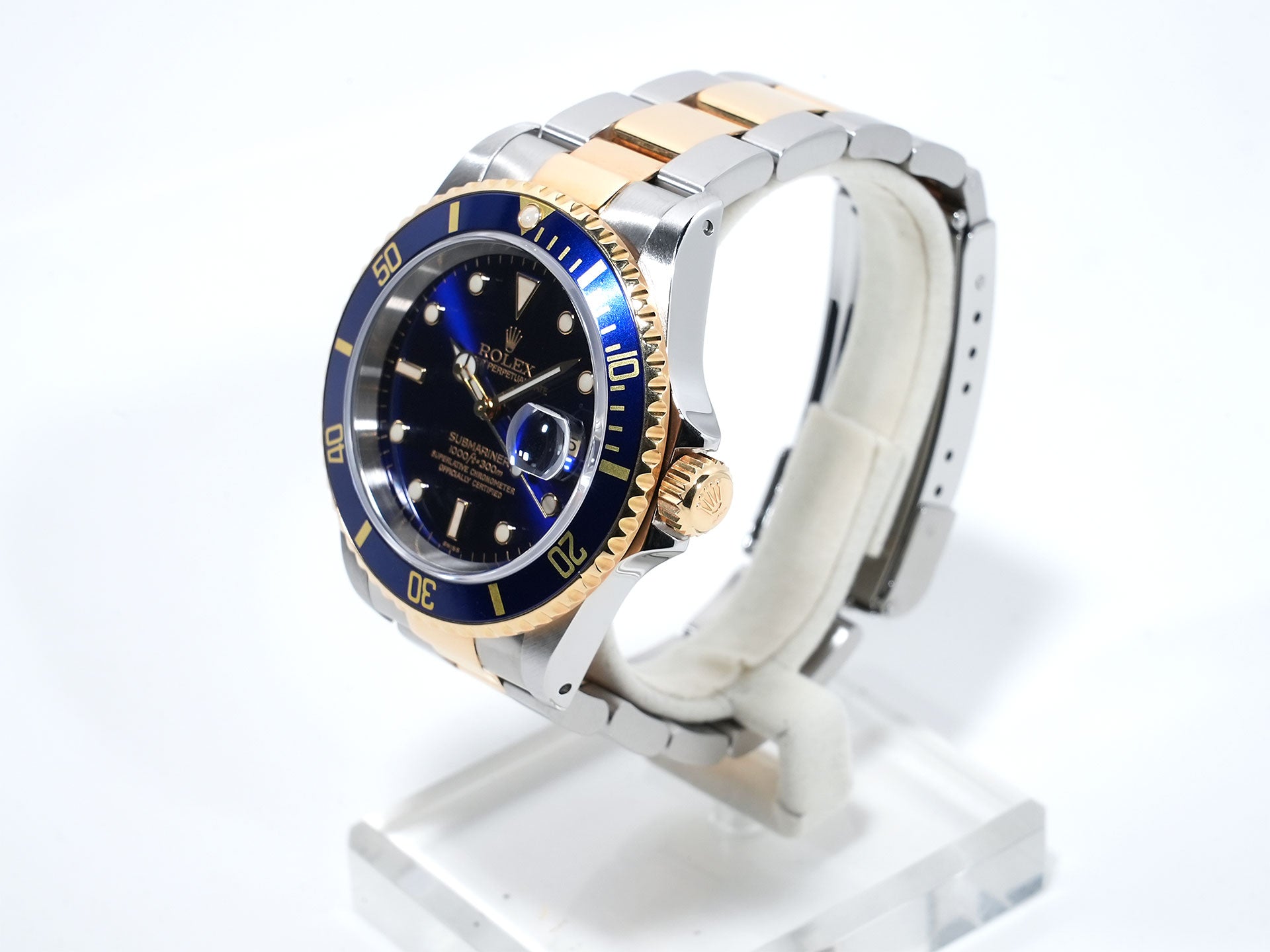 ロレックス サブマリーナー デイト Ref.16613 ステンレススチール/イエローゴールド ブルー文字盤 中古 oq2ssh44