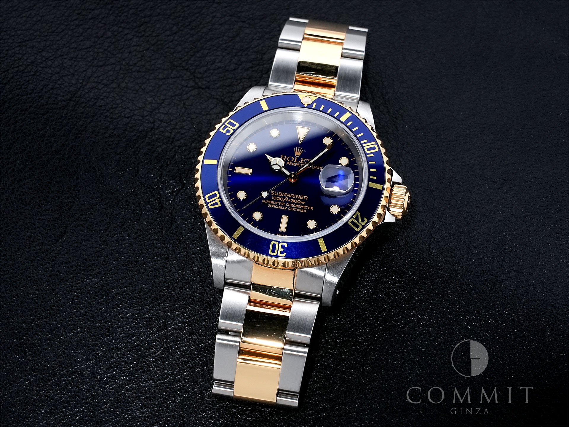 ロレックス サブマリーナー デイト Ref.16613 ステンレススチール/イエローゴールド ブルー文字盤 中古 oq2ssh44