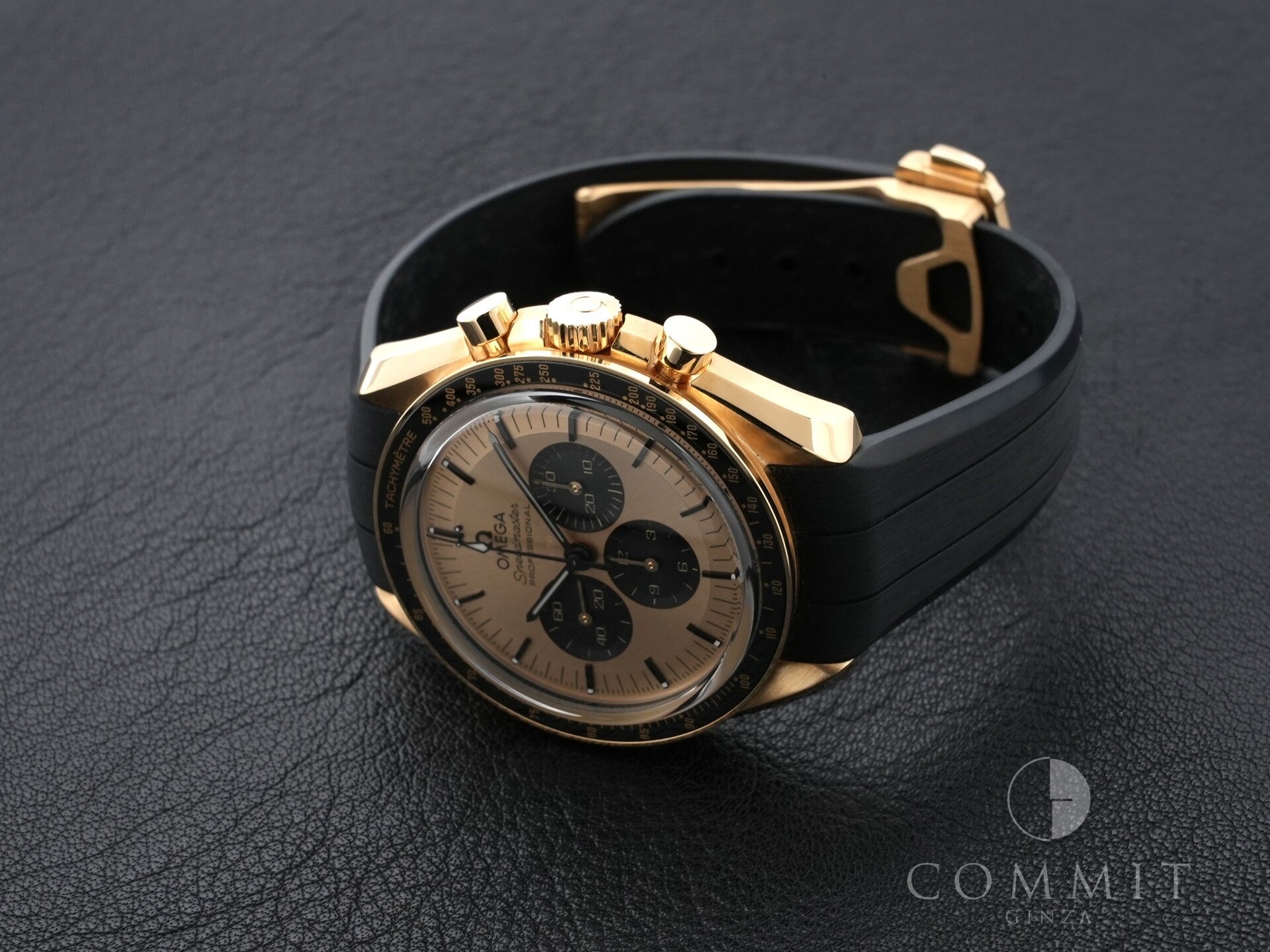 オメガ スピードマスター ムーンウォッチ プロフェッショナル コーアクシャル マスター クロノメーター クロノグラフ 42MM Ref.310.62.42.50.99.001 ムーンシャインゴールド イエロー文字盤 美中古 xht3xhr4