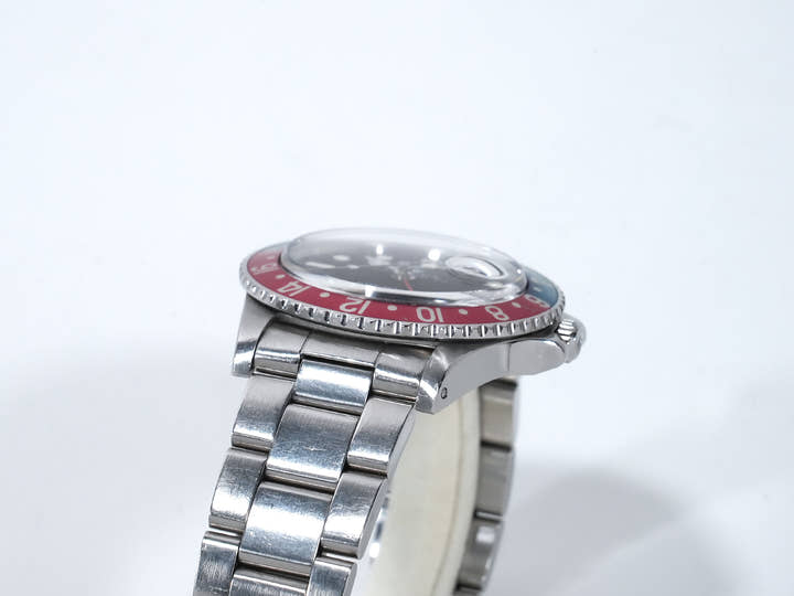 ロレックス GMTマスター Ref.1675 ステンレススチール ブラック文字盤 オイスターブレスレット 中古 qujicc3s