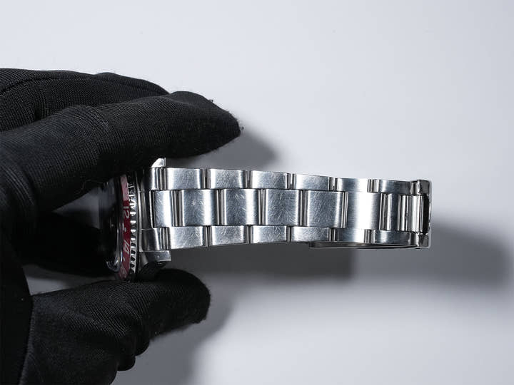 ロレックス GMTマスター Ref.1675 ステンレススチール ブラック文字盤 オイスターブレスレット 中古 qujicc3s