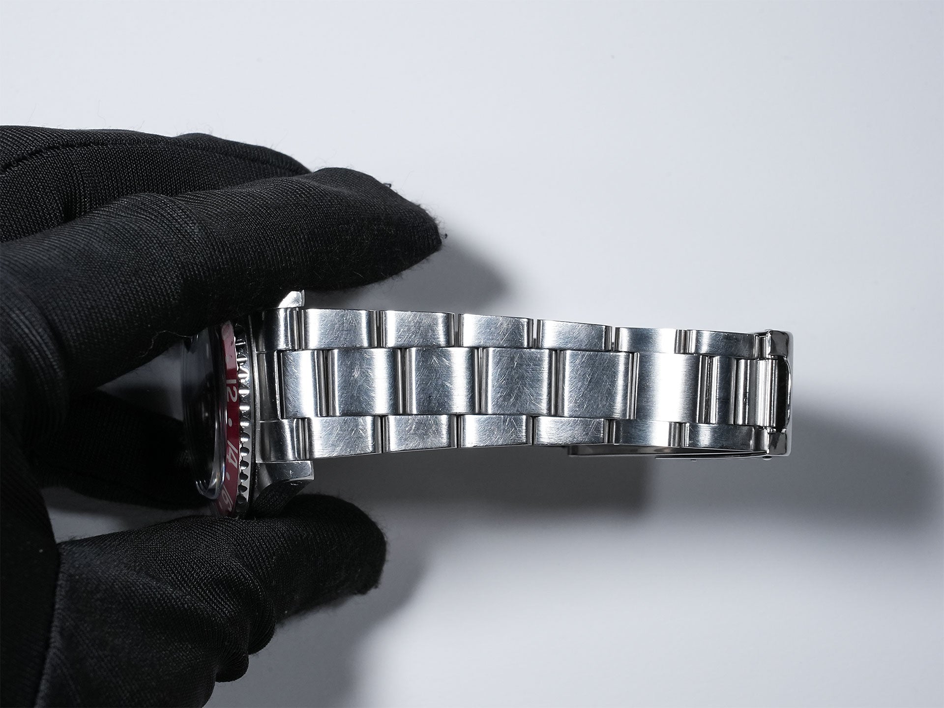 ロレックス GMTマスター Ref.1675 ステンレススチール ブラック文字盤 オイスターブレスレット 中古 qujicc3s