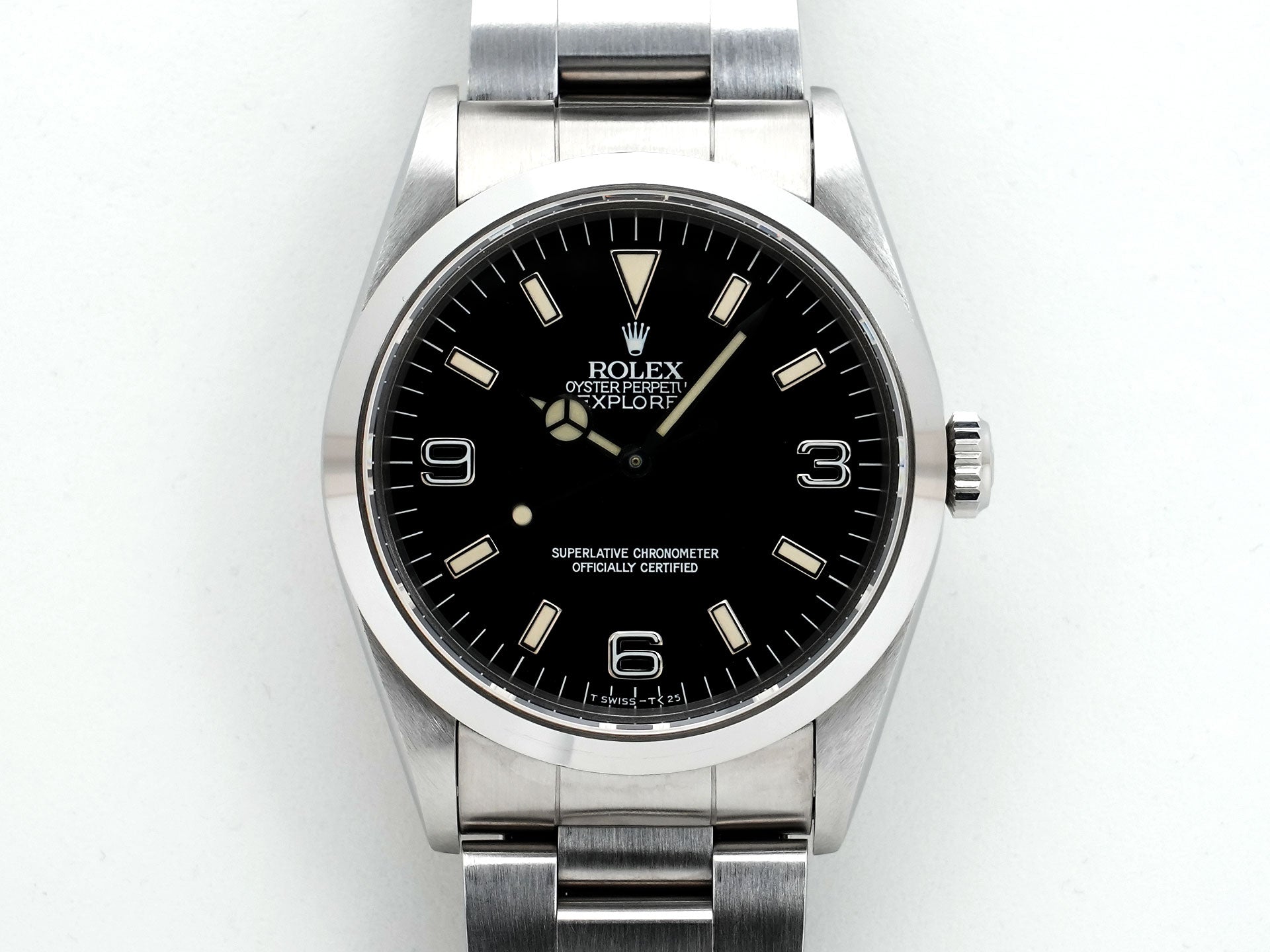 ロレックス エクスプローラーI Ref.14270 ステンレススチール ブラック文字盤 オイスターブレスレット 中古 97s8crjs