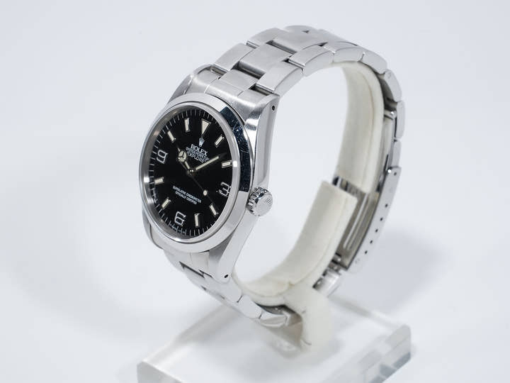 ロレックス エクスプローラーI Ref.14270 ステンレススチール ブラック文字盤 オイスターブレスレット 中古 97s8crjs