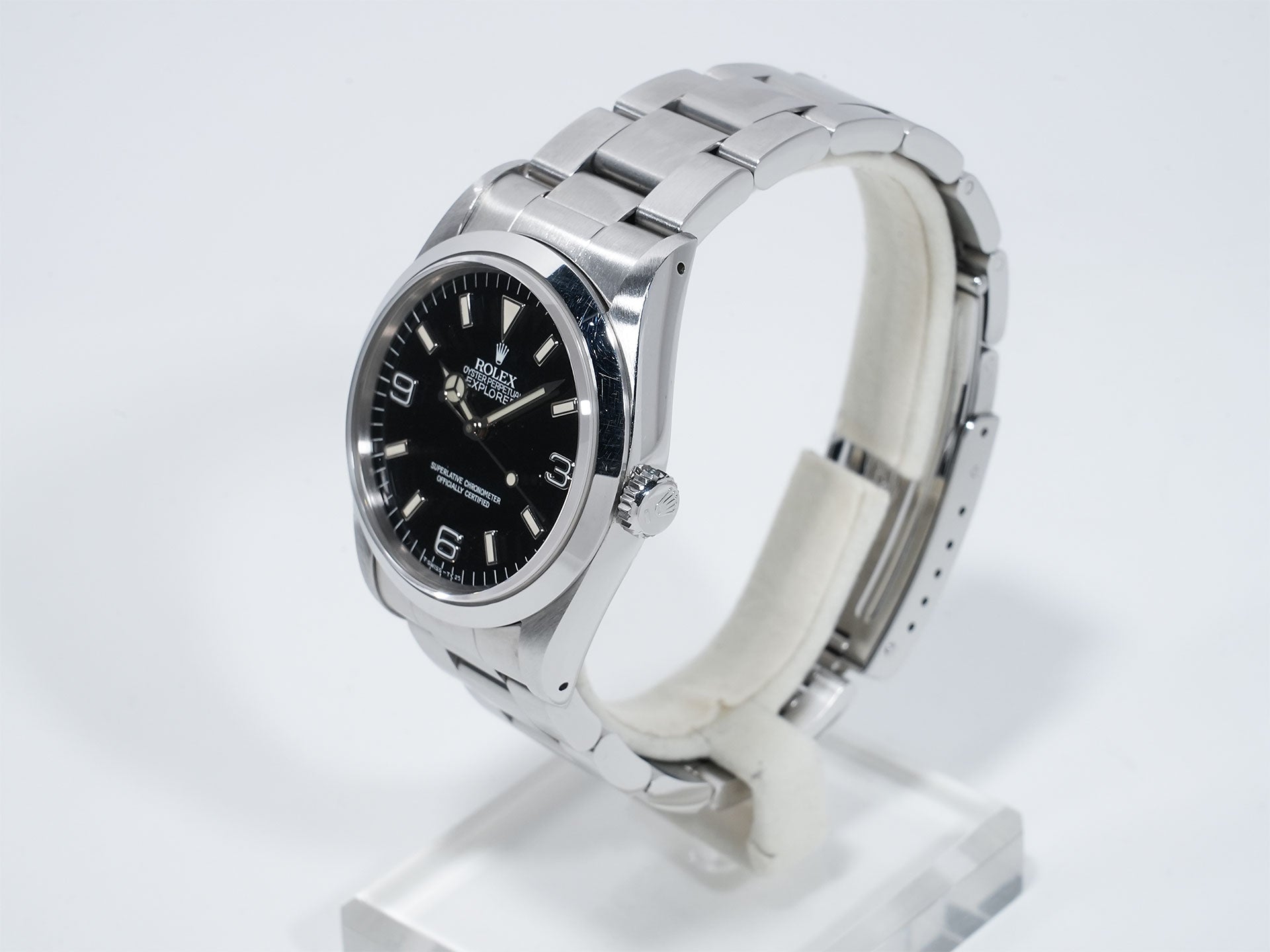 ロレックス エクスプローラーI Ref.14270 ステンレススチール ブラック文字盤 オイスターブレスレット 中古 97s8crjs