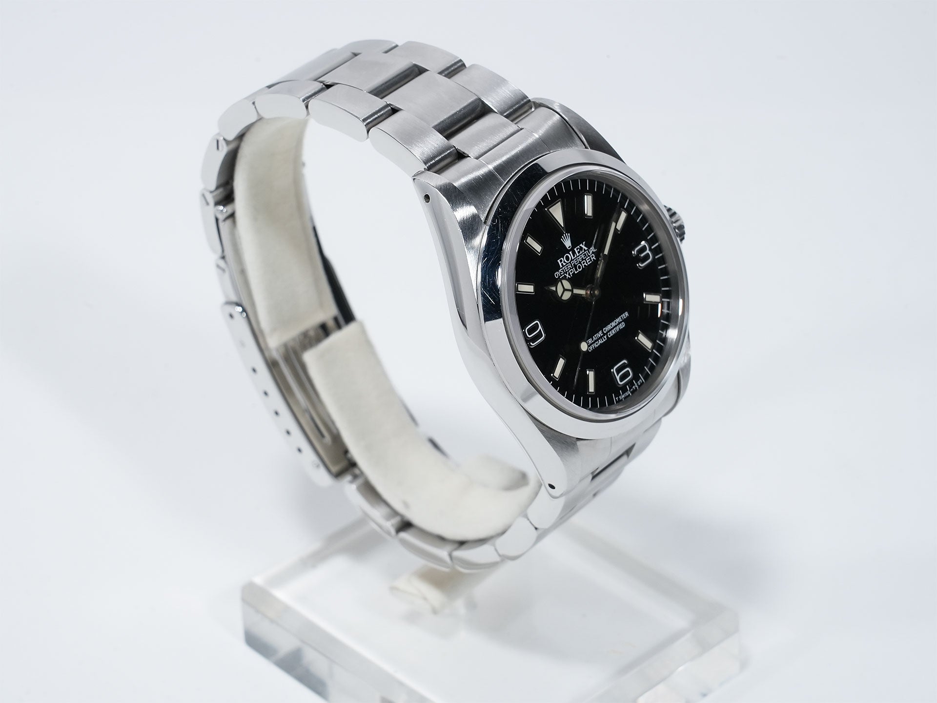 ロレックス エクスプローラーI Ref.14270 ステンレススチール ブラック文字盤 オイスターブレスレット 中古 97s8crjs