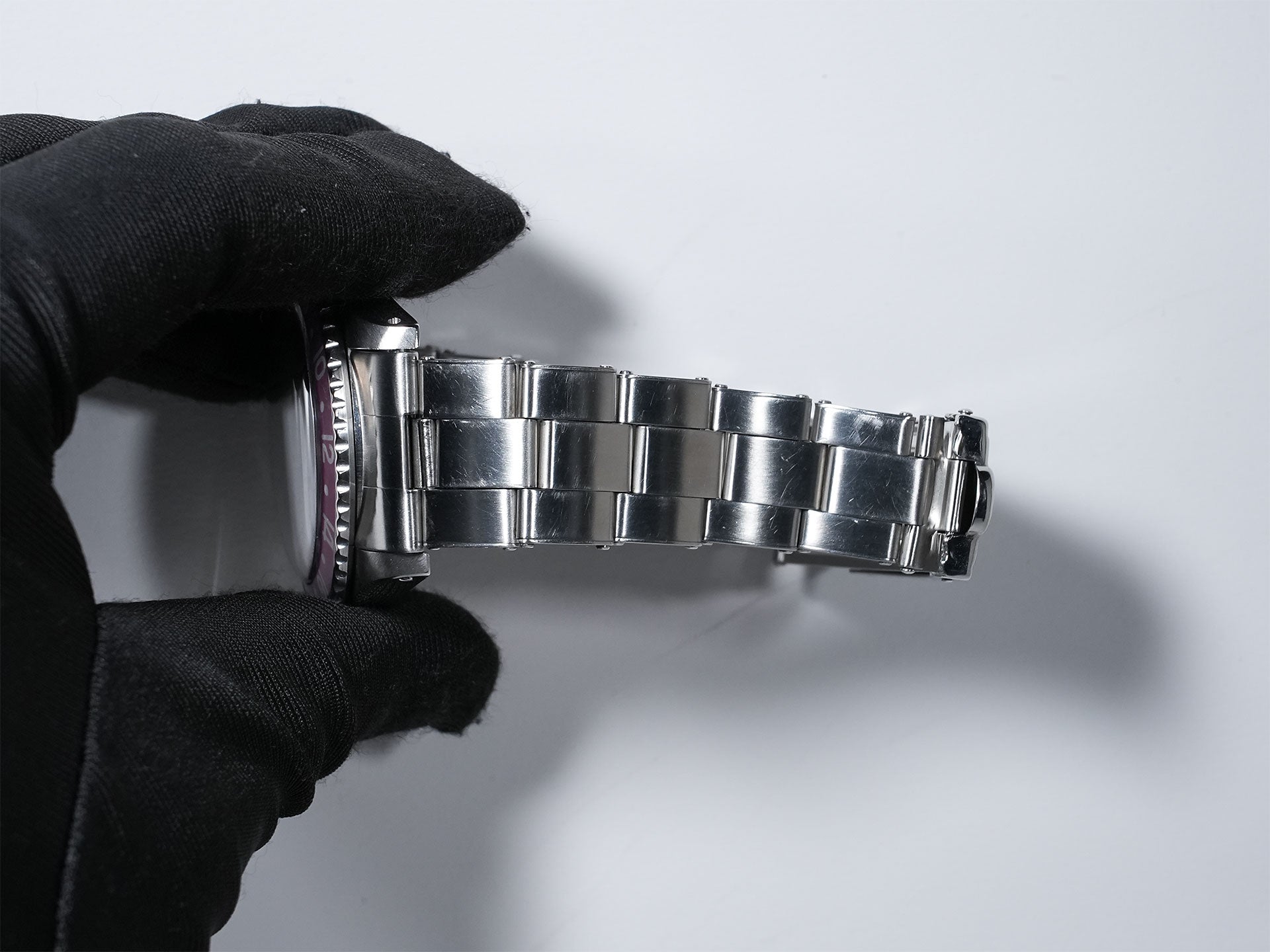 ロレックス GMTマスター Ref.1675 ステンレススチール ブラック文字盤 オイスターブレスレット 中古 ty7y9395