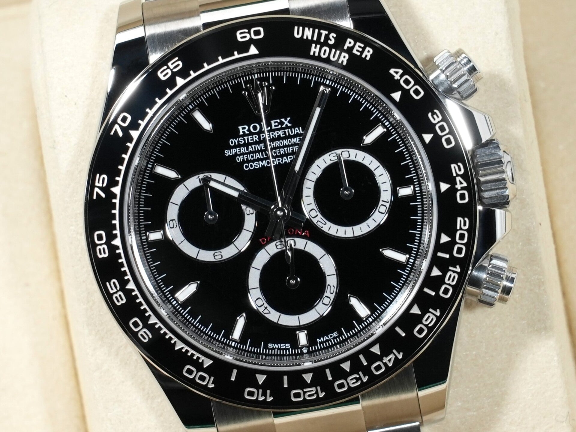 ロレックス デイトナ Ref.126500LN ステンレススチール ブラック文字盤 未使用 y8jfiu78