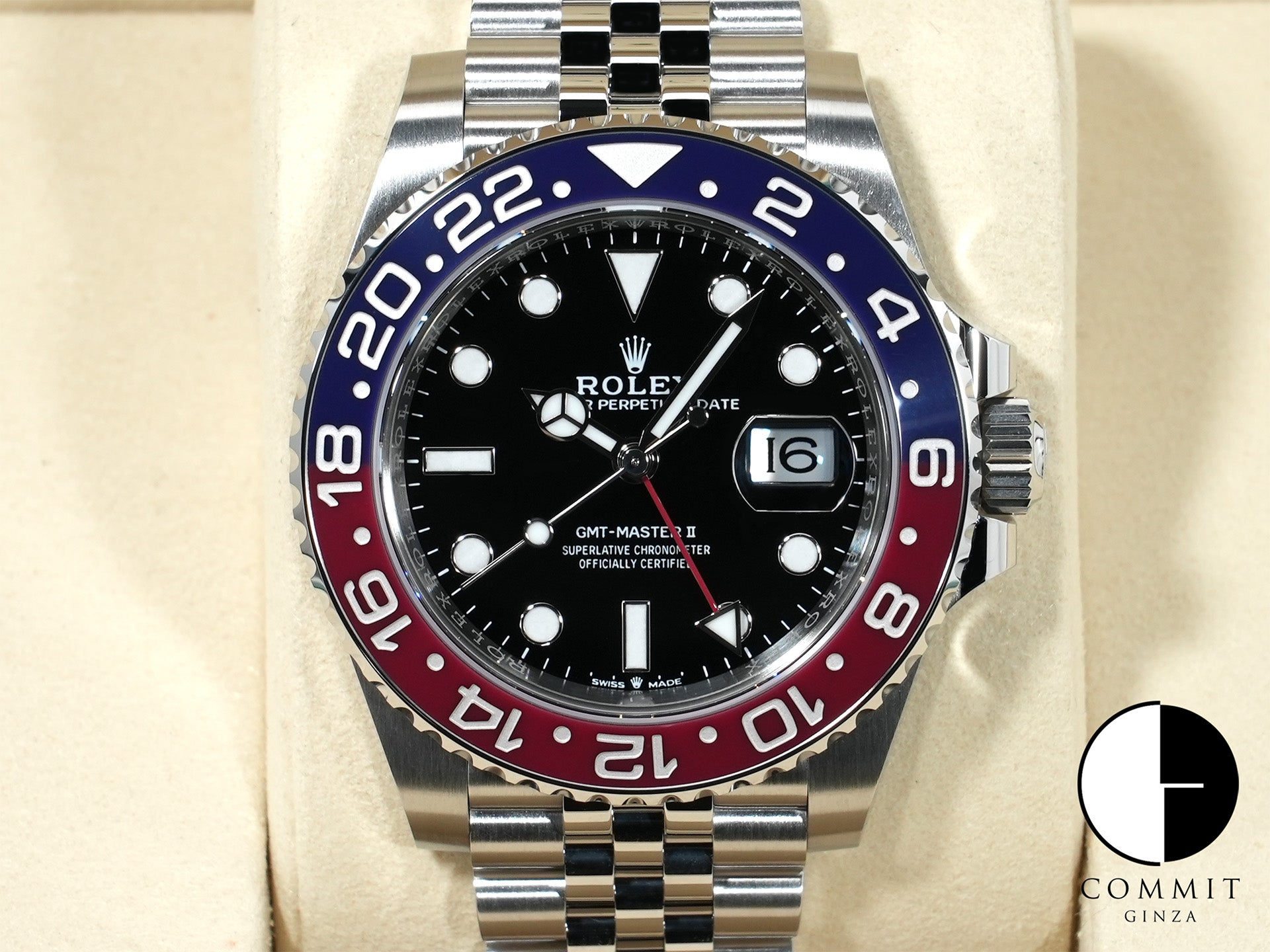 ロレックス GMTマスターII Ref.126710BLRO ステンレススチール ブラック文字盤 ジュビリーブレスレット 未使用 eo2j4tdq