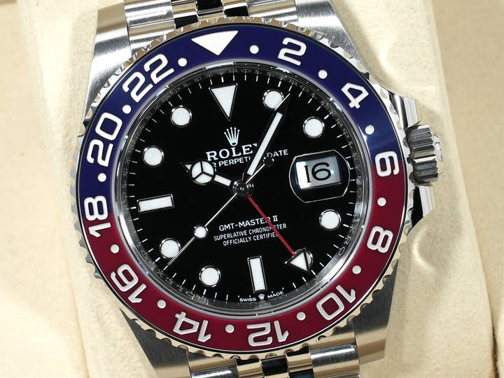 ロレックス GMTマスターII Ref.126710BLRO ステンレススチール ブラック文字盤 ジュビリーブレスレット 未使用 eo2j4tdq