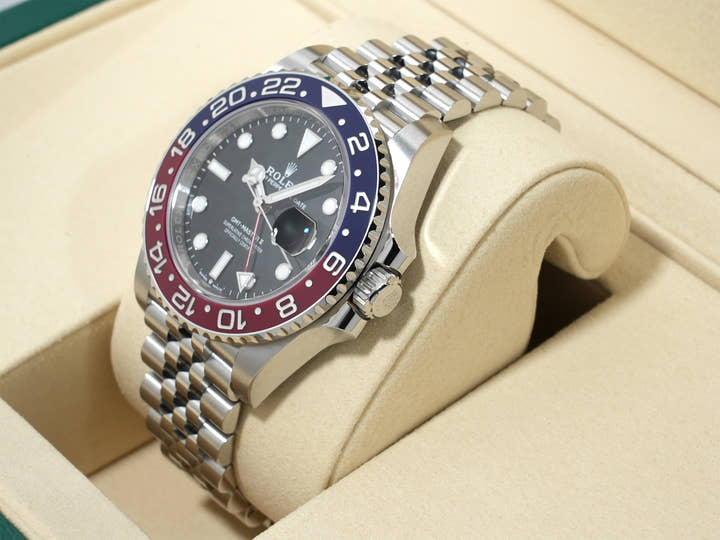 ロレックス GMTマスターII Ref.126710BLRO ステンレススチール ブラック文字盤 ジュビリーブレスレット 未使用 eo2j4tdq