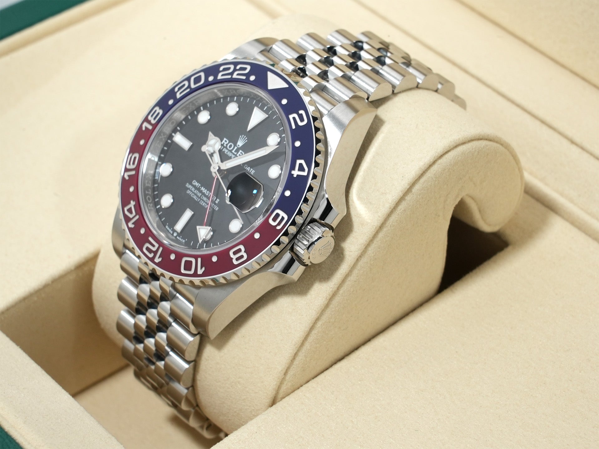 ロレックス GMTマスターII Ref.126710BLRO ステンレススチール ブラック文字盤 ジュビリーブレスレット 未使用 eo2j4tdq