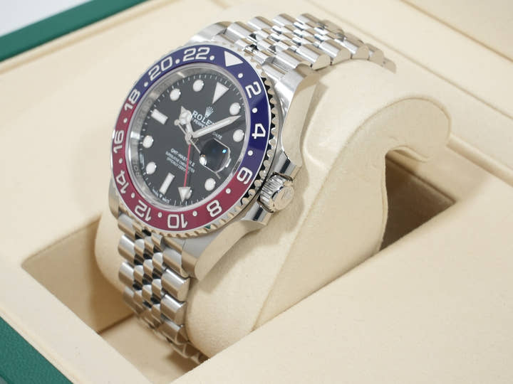 ロレックス GMTマスターII Ref.126710BLRO ステンレススチール ブラック文字盤 ジュビリーブレスレット 未使用 fbyriqun