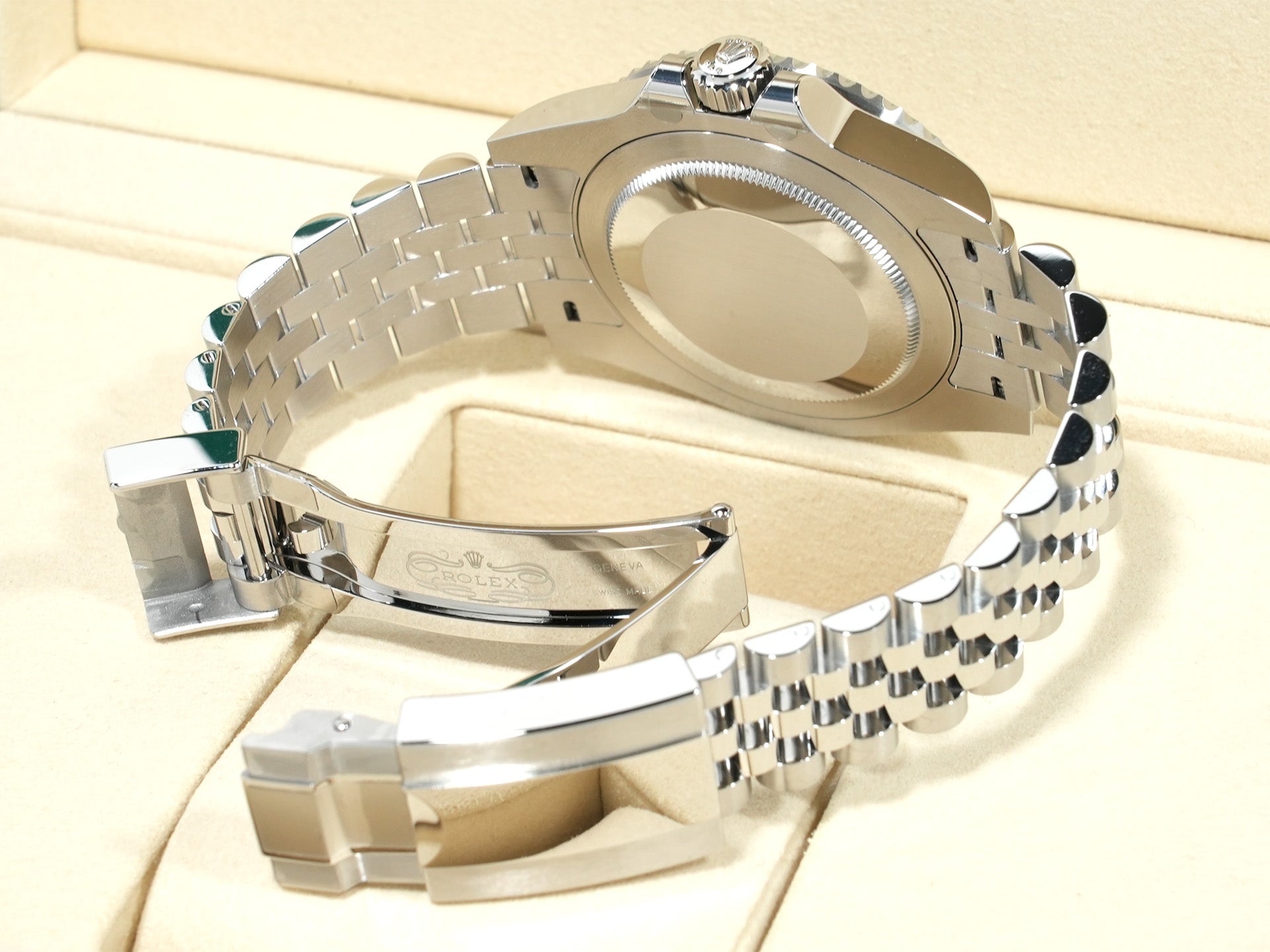 ロレックス GMTマスターII Ref.126710GRNR ステンレススチール ブラック文字盤 ジュビリーブレスレット 未使用 o7h2p9sb