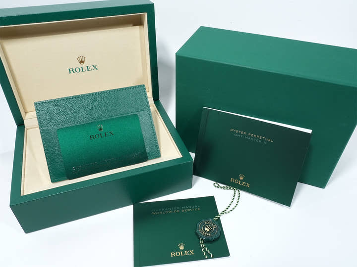 ロレックス GMTマスターII Ref.126710GRNR ステンレススチール ブラック文字盤 ジュビリーブレスレット 未使用 o7h2p9sb