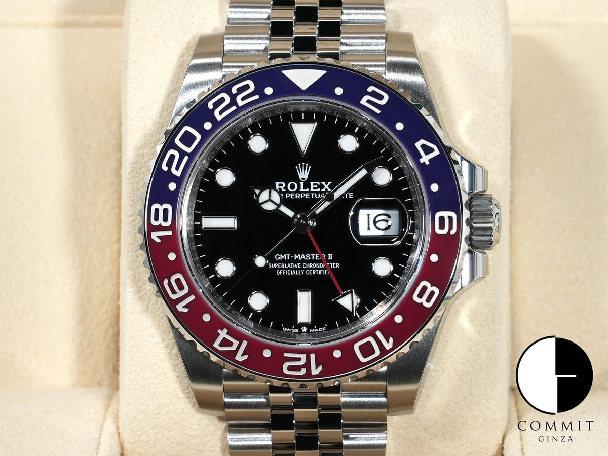 ロレックス GMTマスターII Ref.126710BLRO ステンレススチール ブラック文字盤 ジュビリーブレスレット 未使用 bipg4jw4
