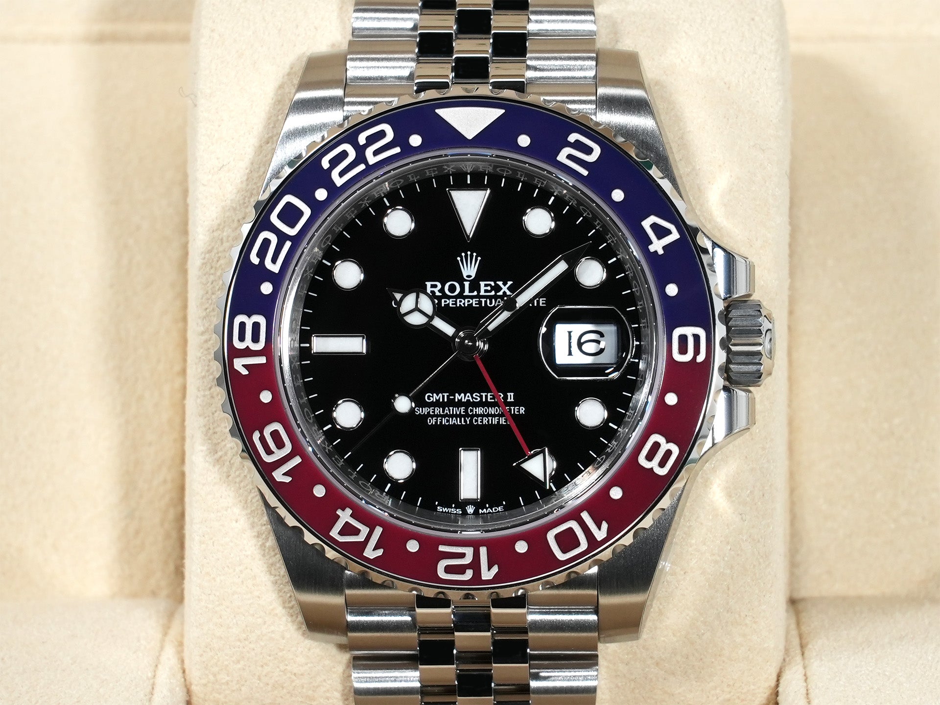 ロレックス GMTマスターII Ref.126710BLRO ステンレススチール ブラック文字盤 ジュビリーブレスレット 未使用 bipg4jw4