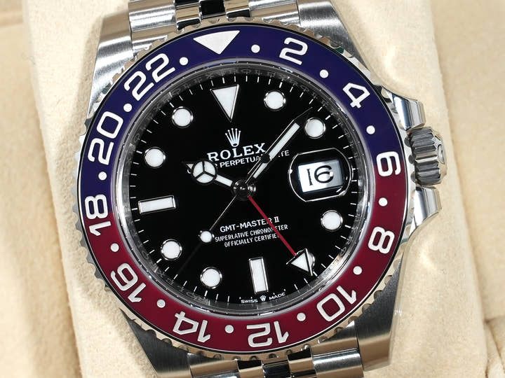 ロレックス GMTマスターII Ref.126710BLRO ステンレススチール ブラック文字盤 ジュビリーブレスレット 未使用 bipg4jw4