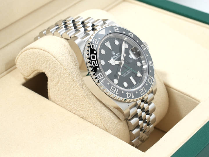ロレックス GMTマスターII Ref.126710GRNR ステンレススチール ブラック文字盤 ジュビリーブレスレット 未使用 kac2ehex