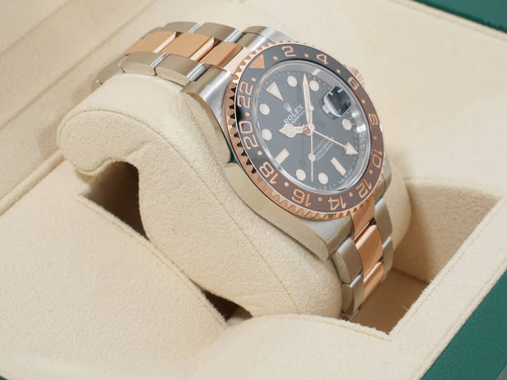 ロレックス GMTマスターII Ref.126711CHNR ステンレススチール/エバーローズゴールド ブラック文字盤 オイスターブレスレット 美品 n86q9rpf