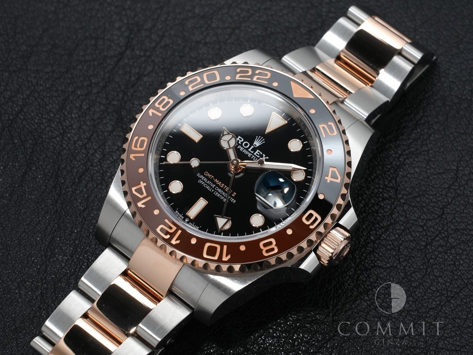 ロレックス GMTマスターII Ref.126711CHNR ステンレススチール/エバーローズゴールド ブラック文字盤 オイスターブレスレット 美品 n86q9rpf