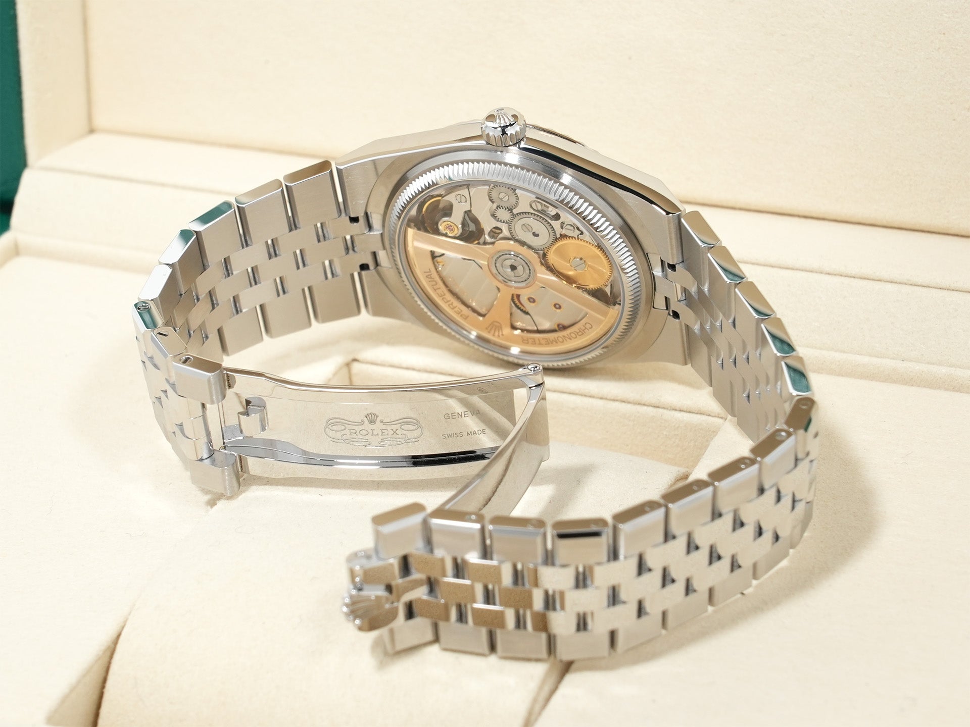 ロレックス ランドドゥエラー Ref.127234 ステンレススチール/ホワイトゴールド ホワイト文字盤 ジュビリーブレスレット 未使用 xvqa3j3y