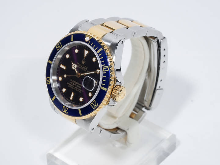 ロレックス サブマリーナー デイト Ref.16613 ステンレススチール/イエローゴールド ブルー文字盤 中古 4zbzf723