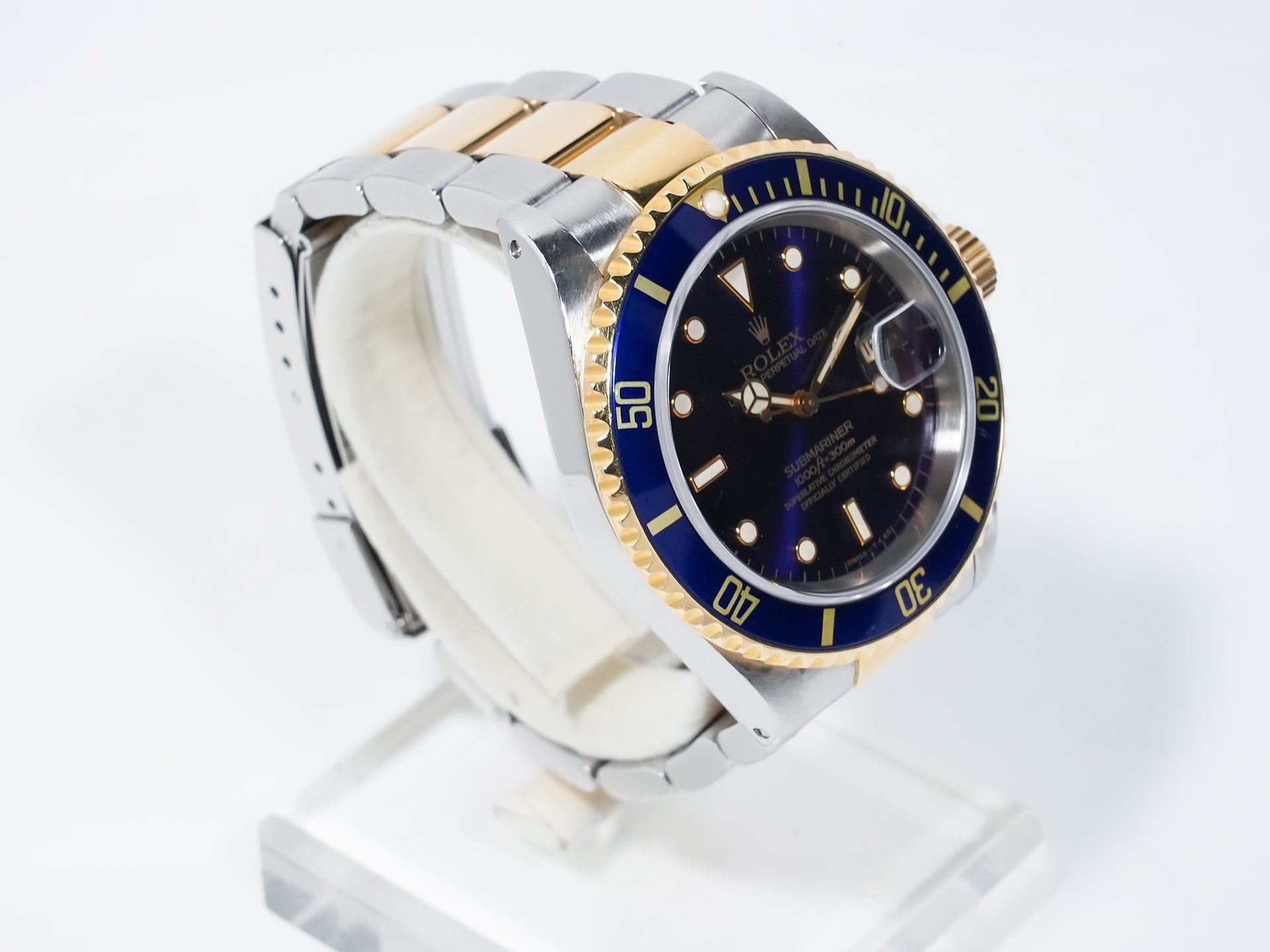ロレックス サブマリーナー デイト Ref.16613 ステンレススチール/イエローゴールド ブルー文字盤 中古 4zbzf723