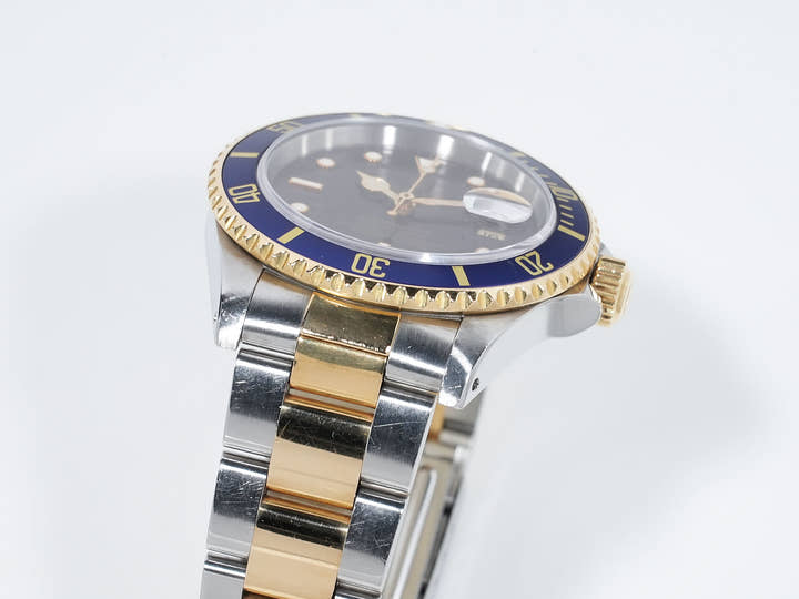 ロレックス サブマリーナー デイト Ref.16613 ステンレススチール/イエローゴールド ブルー文字盤 中古 4zbzf723