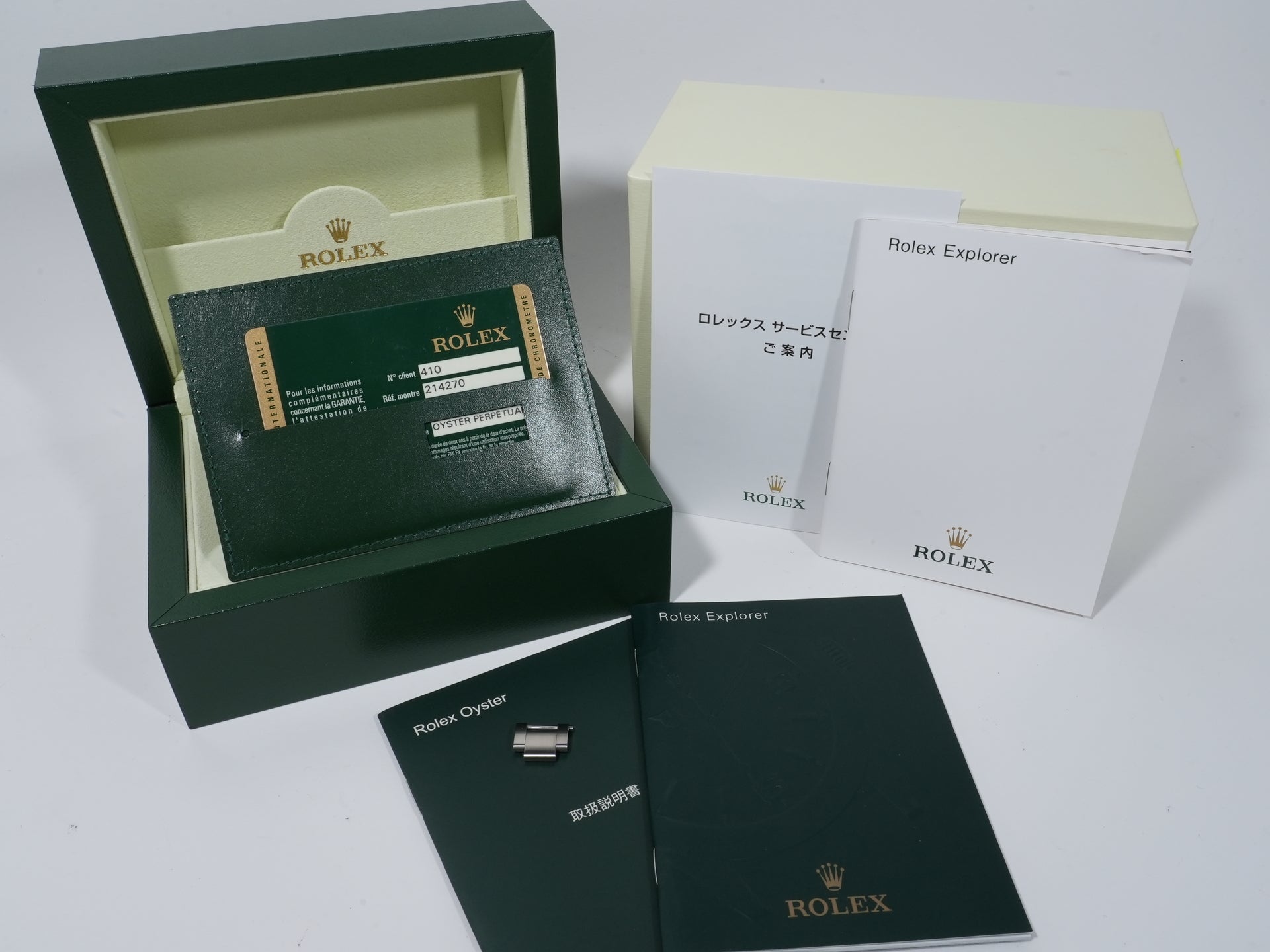 ロレックス エクスプローラーI 鏡面ブラックアウト Ref.214270 ステンレススチール ブラック文字盤 オイスターブレスレット 美品 gscpn3jc