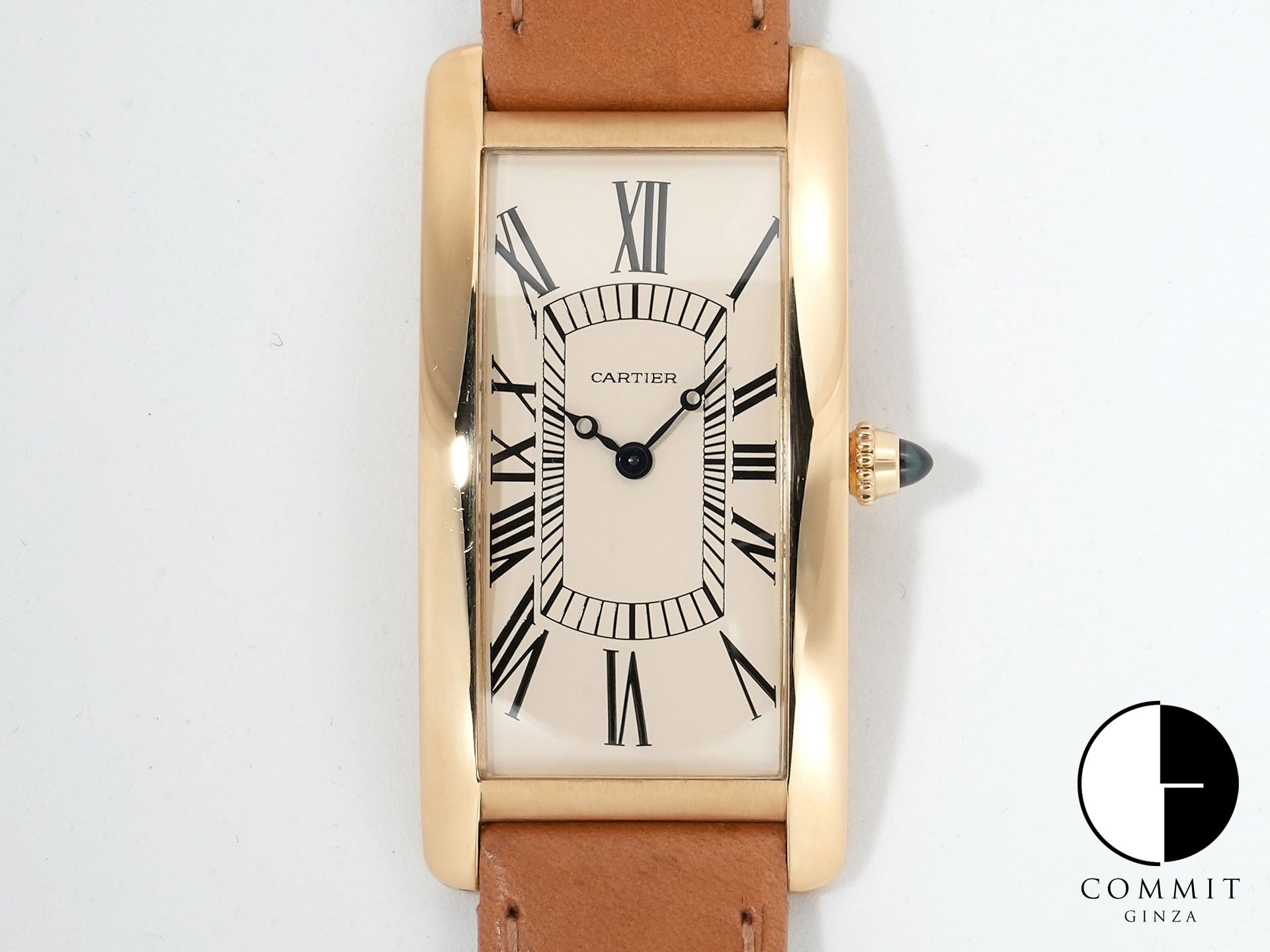 カルティエ タンク サントレ Ref.WGTA0057 イエローゴールド ベージュ文字盤 中古 5t8x23po
