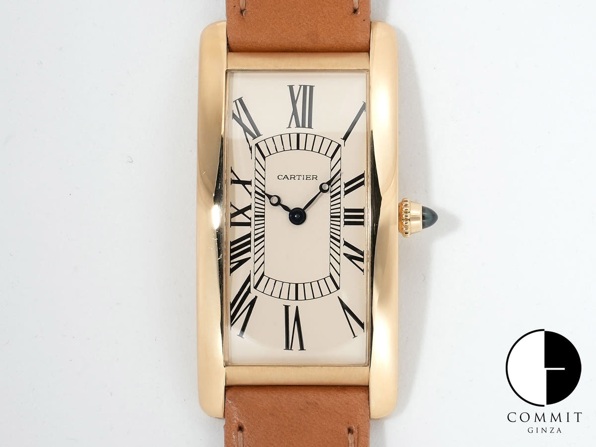 カルティエ タンク サントレ Ref.WGTA0057 イエローゴールド ベージュ文字盤 中古 5t8x23po