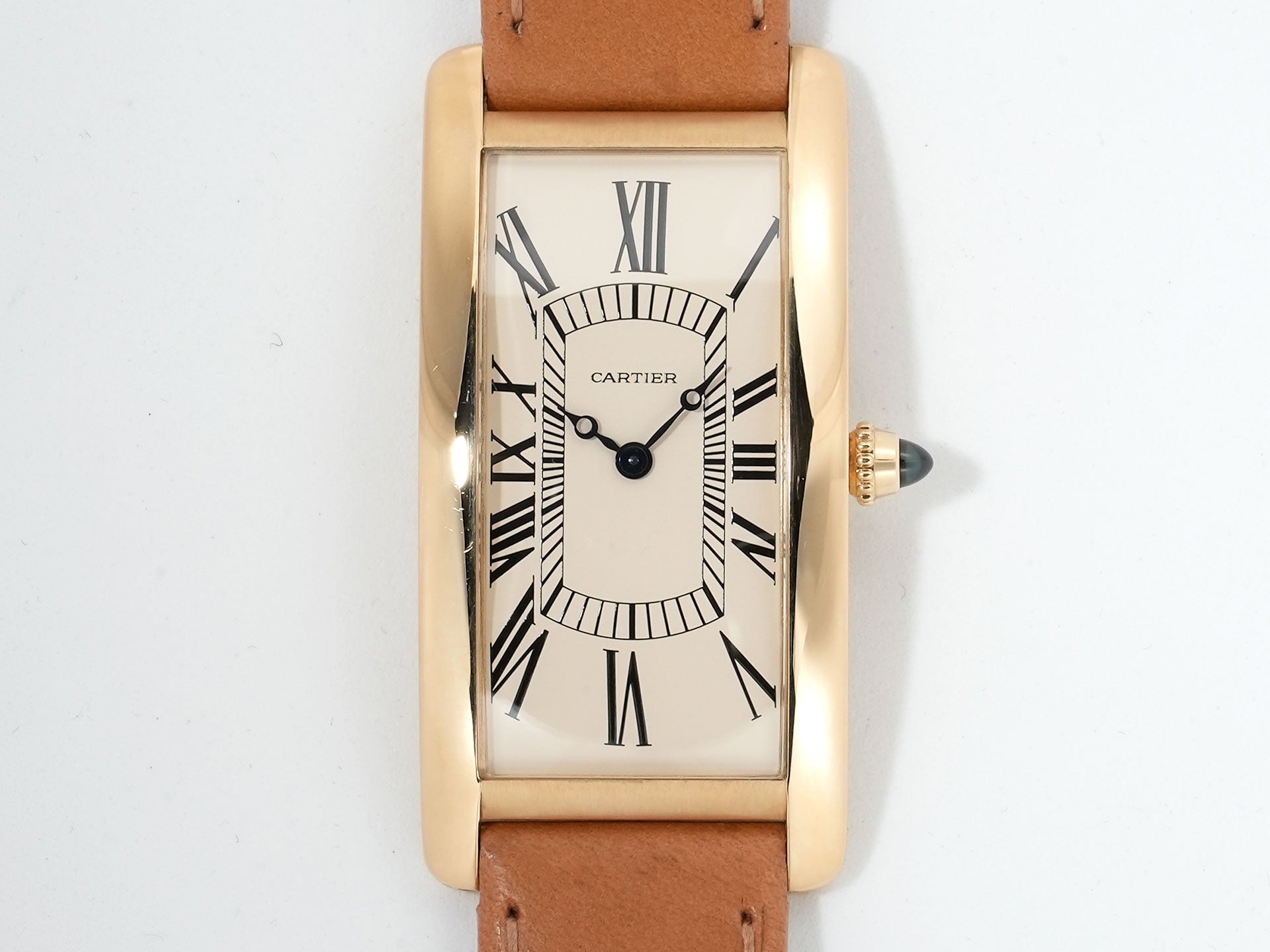 カルティエ タンク サントレ Ref.WGTA0057 イエローゴールド ベージュ文字盤 中古 5t8x23po