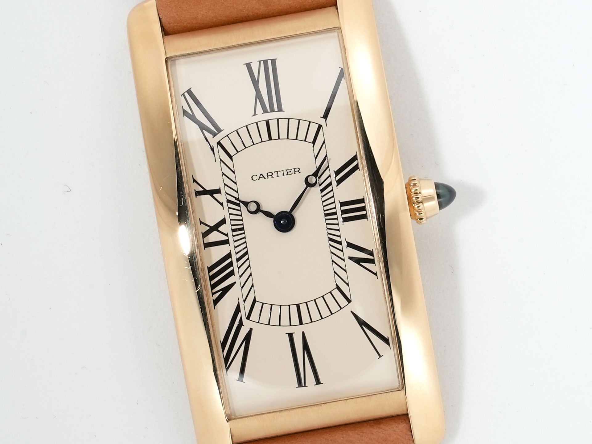 カルティエ タンク サントレ Ref.WGTA0057 イエローゴールド ベージュ文字盤 中古 5t8x23po