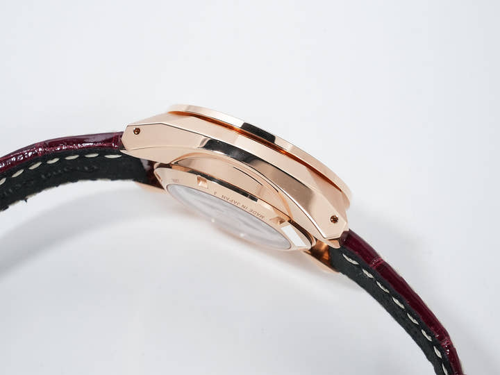 グランドセイコー スポーツコレクション スプリングドライブ20周年記念限定モデル Ref.SBGC230 ピンクゴールド ダークレッド文字盤 中古 mf78oi48