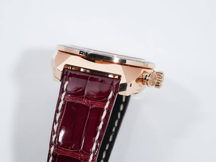 グランドセイコー スポーツコレクション スプリングドライブ20周年記念限定モデル Ref.SBGC230 ピンクゴールド ダークレッド文字盤 中古 mf78oi48