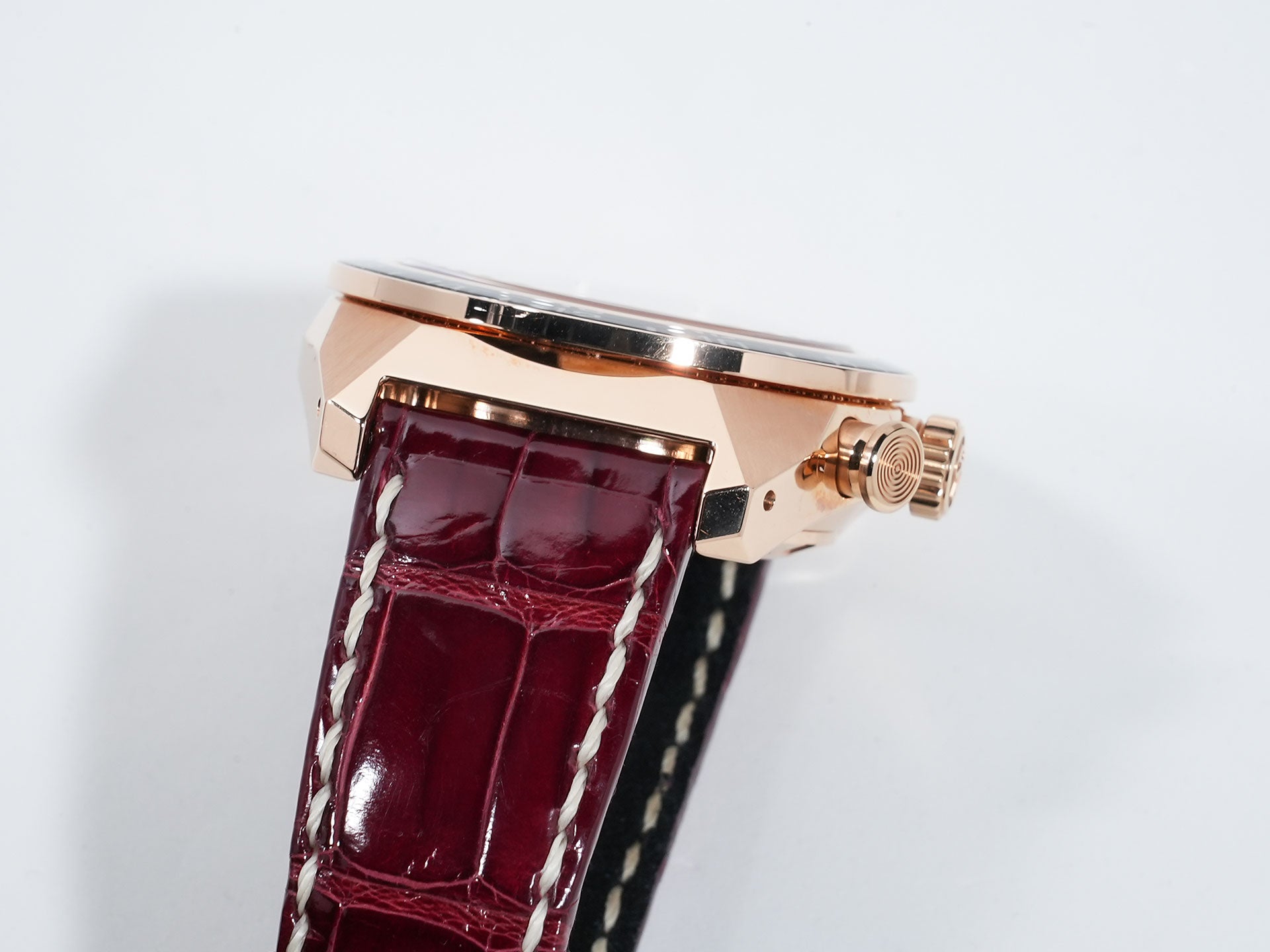 グランドセイコー スポーツコレクション スプリングドライブ20周年記念限定モデル Ref.SBGC230 ピンクゴールド ダークレッド文字盤 中古 mf78oi48