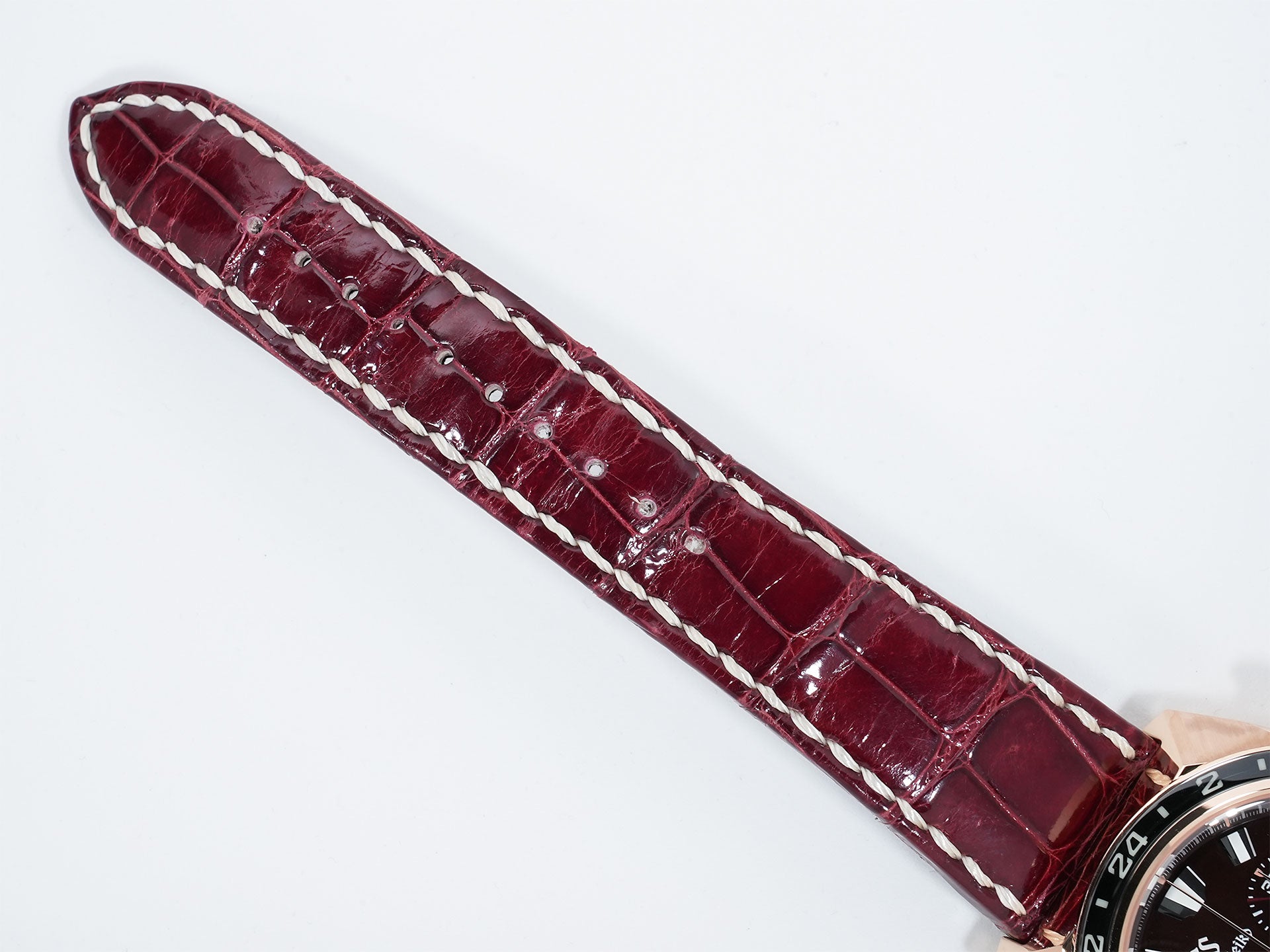 グランドセイコー スポーツコレクション スプリングドライブ20周年記念限定モデル Ref.SBGC230 ピンクゴールド ダークレッド文字盤 中古 mf78oi48