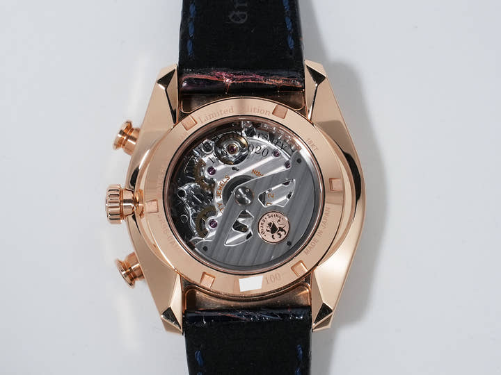 グランドセイコー スポーツコレクション グランドセイコー60周年記念限定モデル Ref.SBGC238 ピンクゴールド ブルー文字盤 中古 p7pvheir