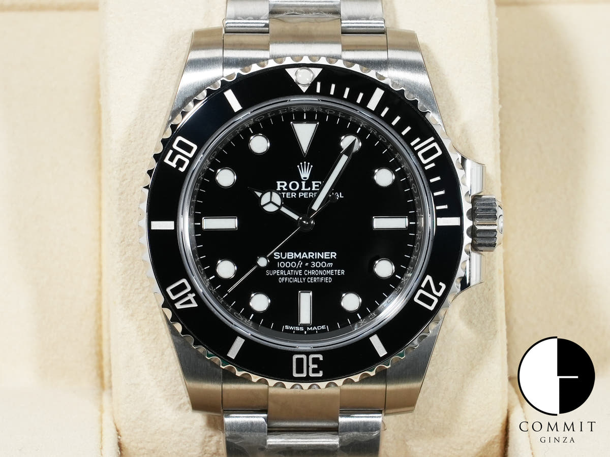 ロレックス サブマリーナー ノンデイト Ref.114060 ステンレススチール ブラック文字盤 未使用 czb6gxom