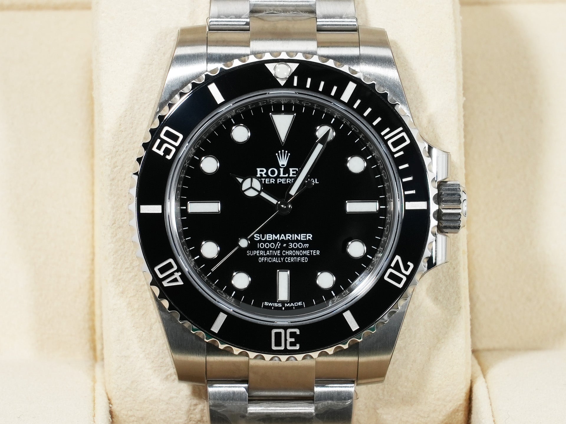 ロレックス サブマリーナー ノンデイト Ref.114060 ステンレススチール ブラック文字盤 未使用 czb6gxom