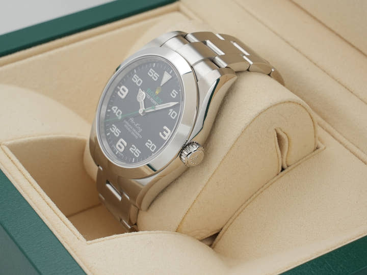 ロレックス エアキング Ref.116900 ステンレススチール ブラック文字盤 オイスターブレスレット 未使用 t7xcckjm