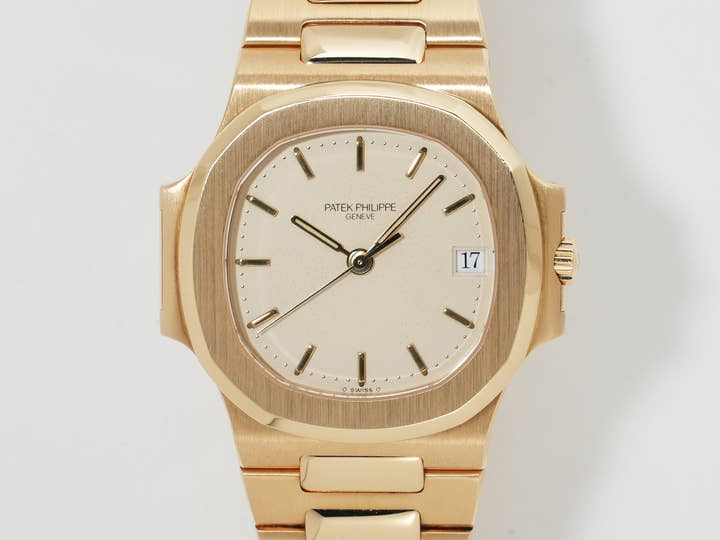 パテックフィリップ ノーチラス Ref.3800/1J-001 イエローゴールド ホワイト文字盤 美品 3zxi5qe7