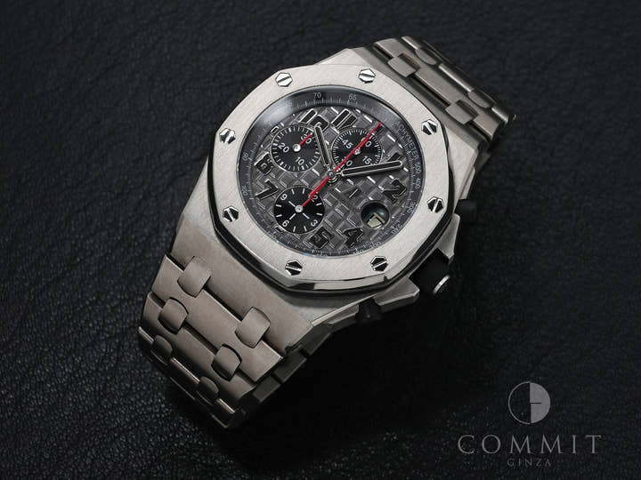 オーデマピゲ ロイヤルオーク オフショア クロノグラフ Ref.26170TI.OO.1000TI.01 チタン グレー×ブラック文字盤 美中古 ss5hnrt4