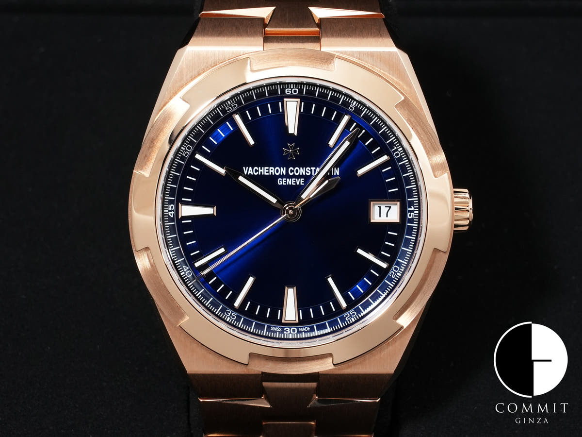 Vacheron Constantin Overseas Automatic Ref. 4520V/210R-B705 Pink Gold Blue Dial Unused ev3q7k2i