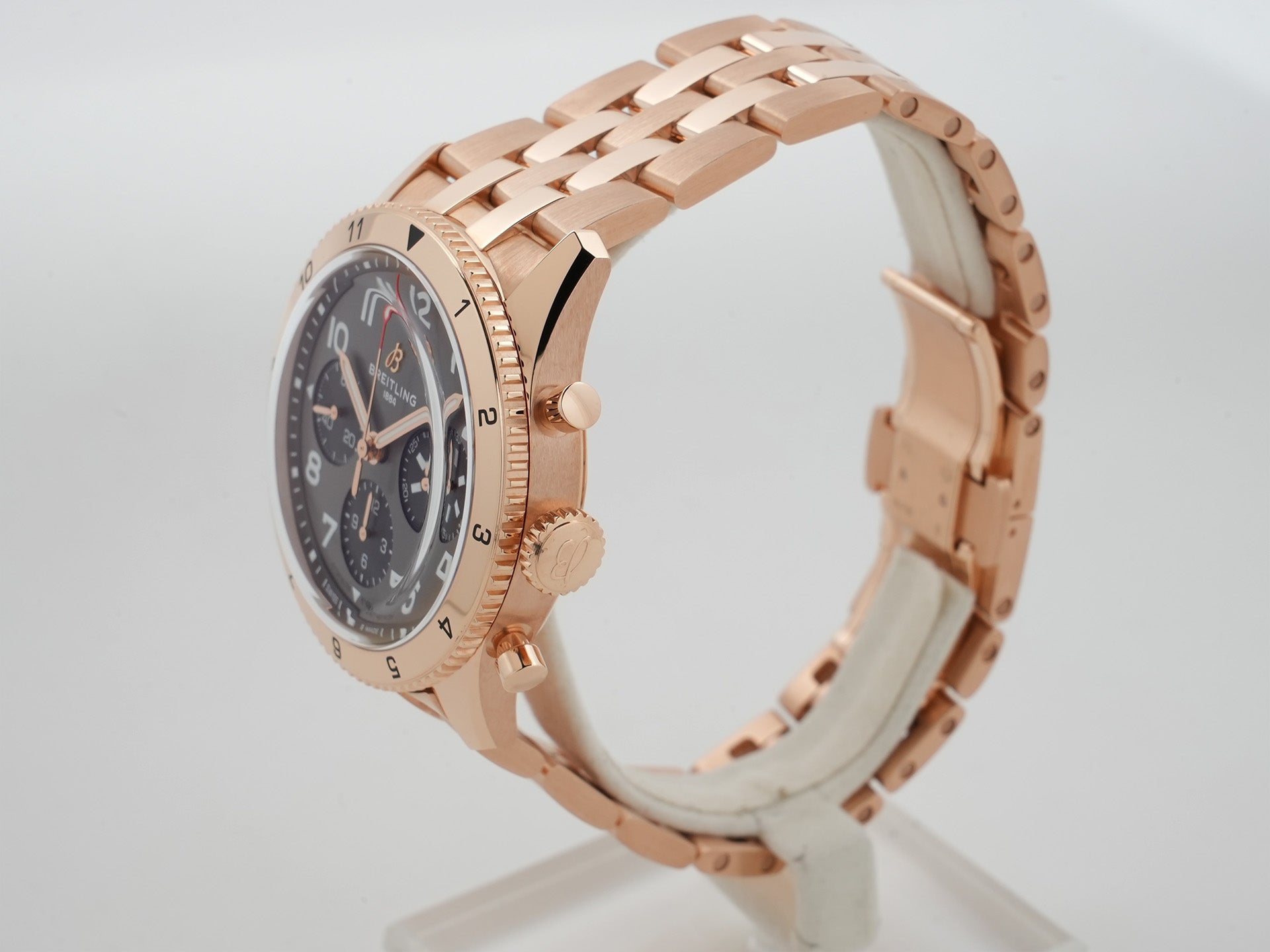 ブライトリング クラシック アヴィ クロノグラフ 42 P-51 マスタング Ref.R233801A1B1R1 レッドゴールド グレー文字盤 美品 wboret2g