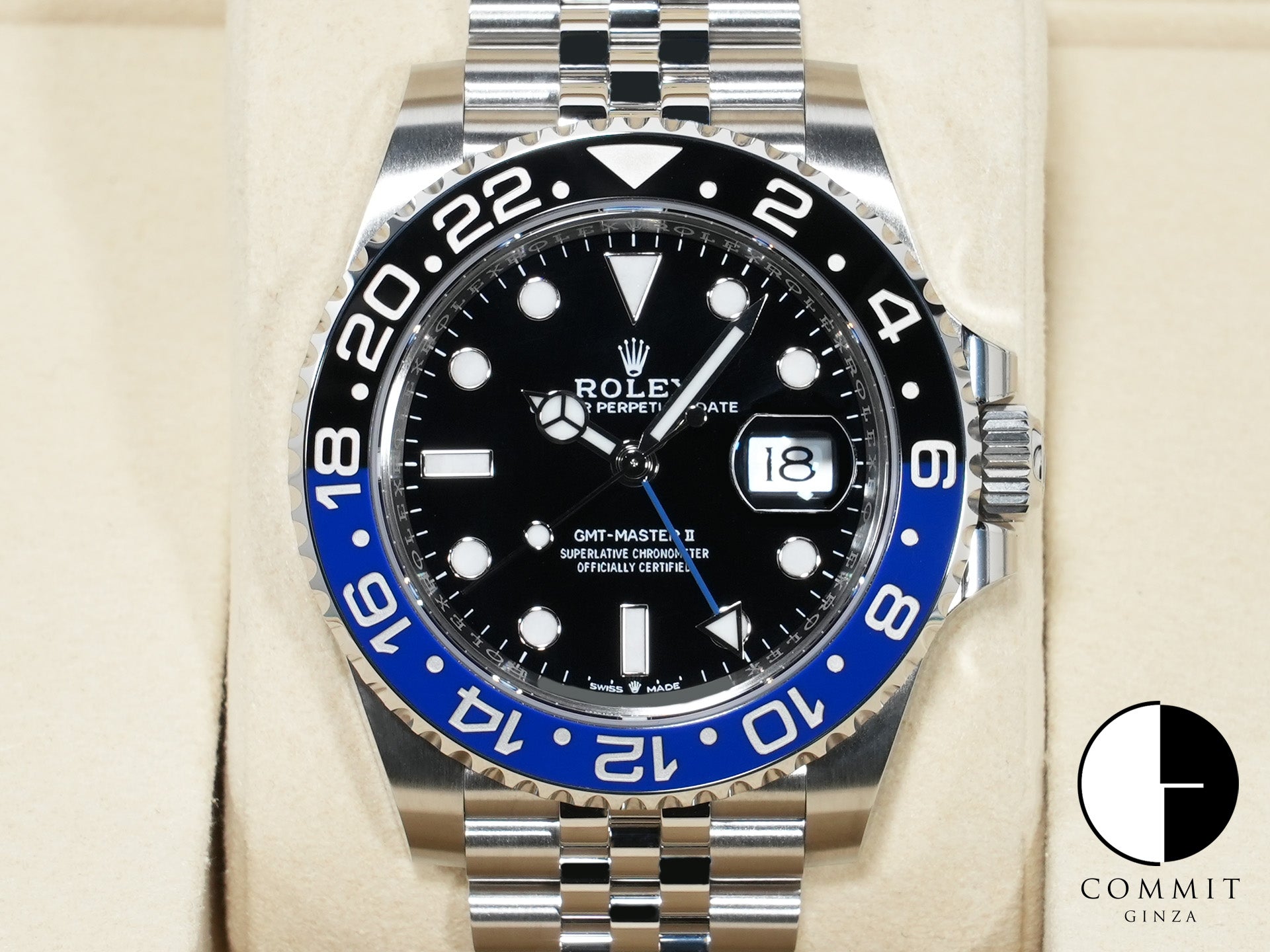 ロレックス GMTマスターII Ref.126710BLNR ステンレススチール ブラック文字盤 ジュビリーブレスレット 未使用 3huqsmnb